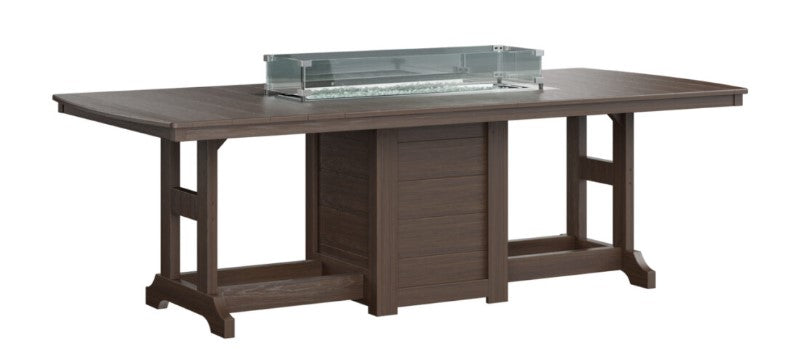 Berlin Gardens Garden Classic Standard Top 44" x 96" Rectangular Fire Bar Table