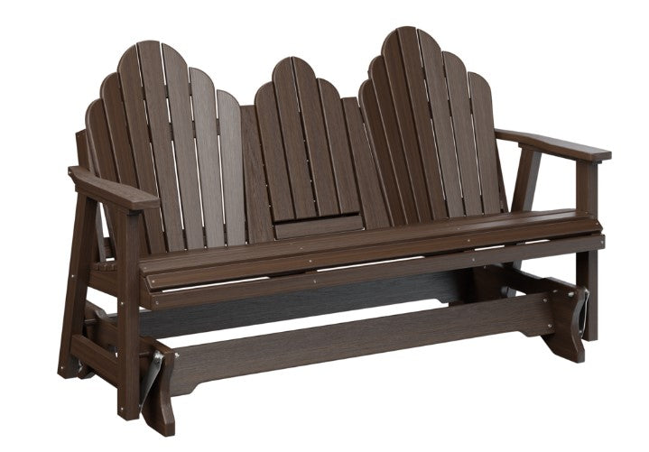 Berlin Gardens Cozi-Back Three Seat Glider w/Console Allochrome Brackets