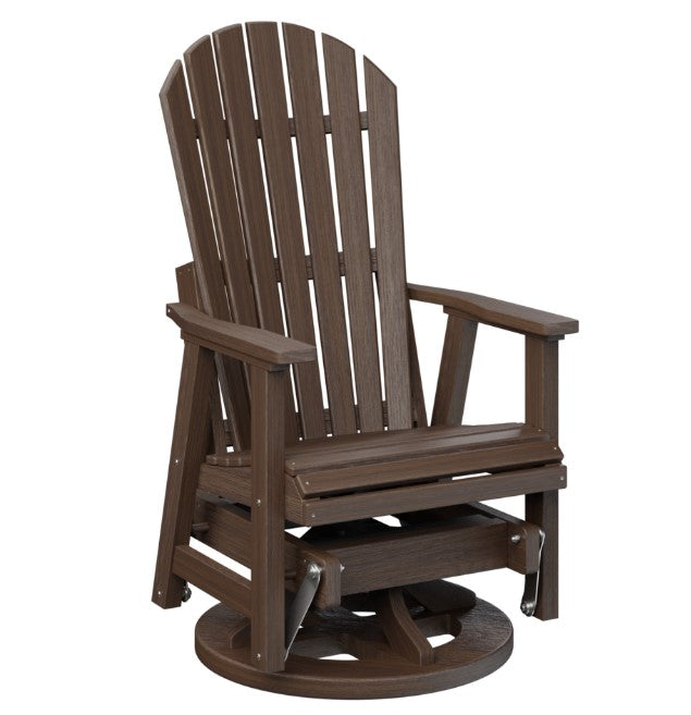 Berlin Gardens Comfo-Back Swivel Glider with Allochrome Brackets