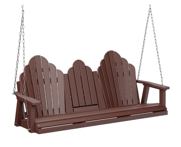 Berlin Gardens Cozi-Back Three Seat Swing w/Console (Zinc Chains)