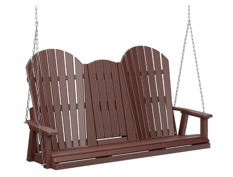 Berlin Gardens Comfo-Back Three Seat Swing w/Console (Zinc Chains)