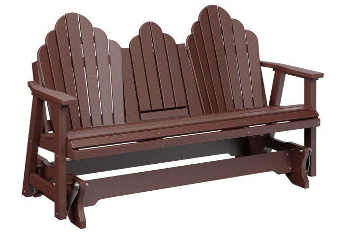 Berlin Gardens Cozi-Back Three Seat Glider w/Console Allochrome Brackets