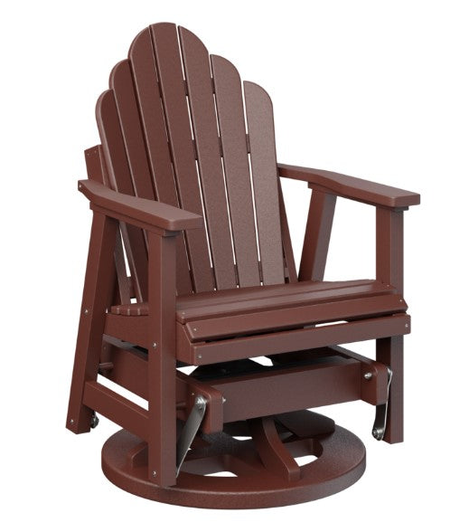 Berlin Gardens Cozi-Back Swivel Glider with Allochrome Brackets