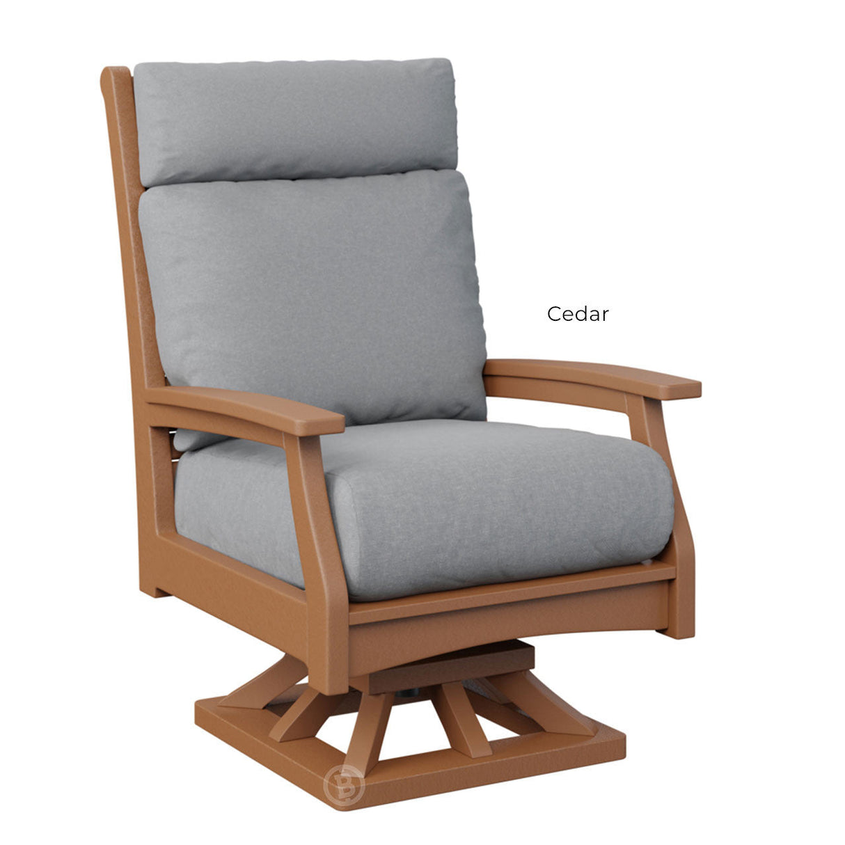 Berlin Gardens Classic Terrace High Back Swivel Rocker
