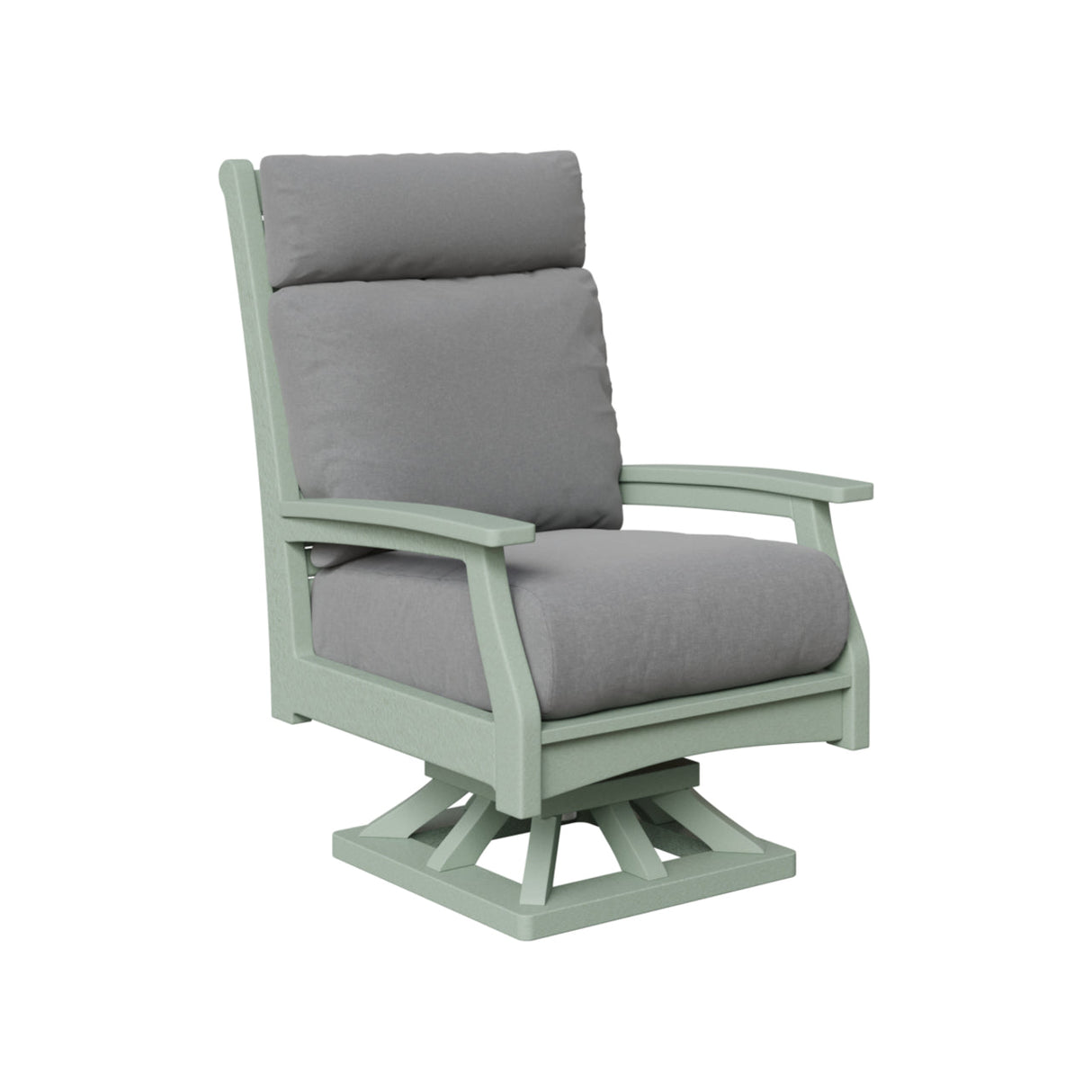 Berlin Gardens Classic Terrace High Back Swivel Rocker