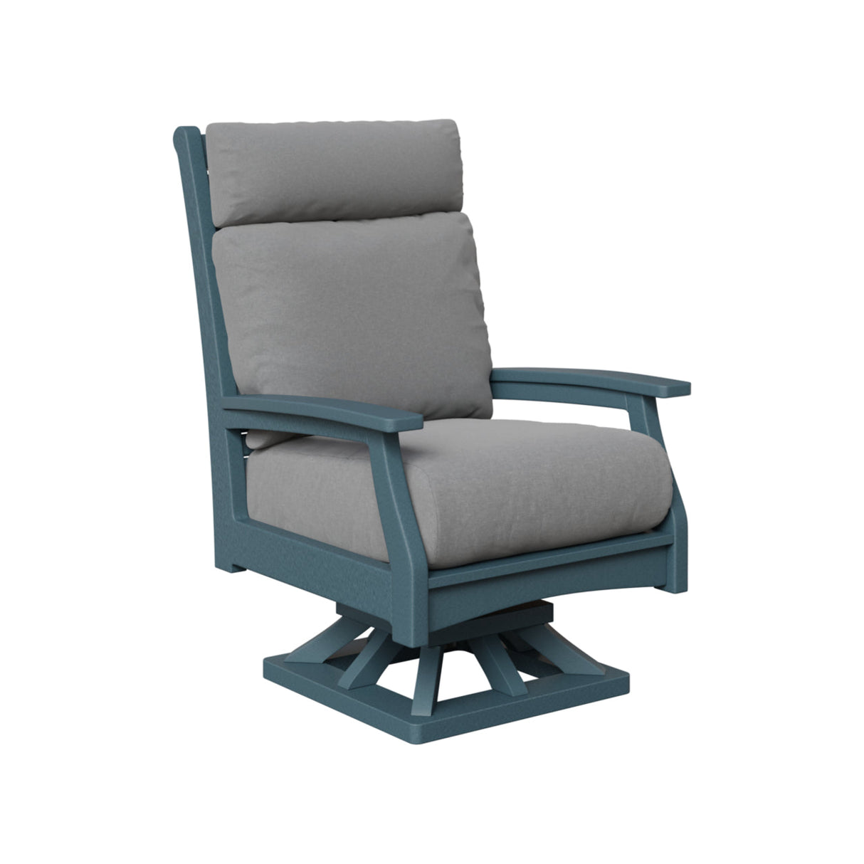 Berlin Gardens Classic Terrace High Back Swivel Rocker