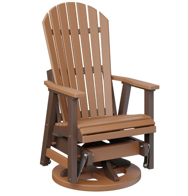 Berlin Gardens Comfo-Back Swivel Glider with Allochrome Brackets