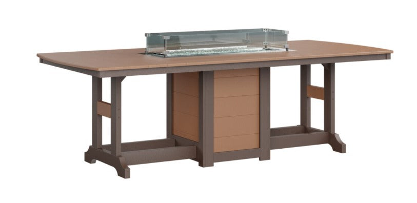 Berlin Gardens Garden Classic Standard Top 44" x 96" Rectangular Fire Bar Table