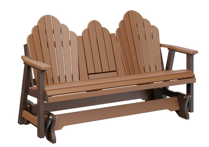 Berlin Gardens Cozi-Back Three Seat Glider w/Console Allochrome Brackets