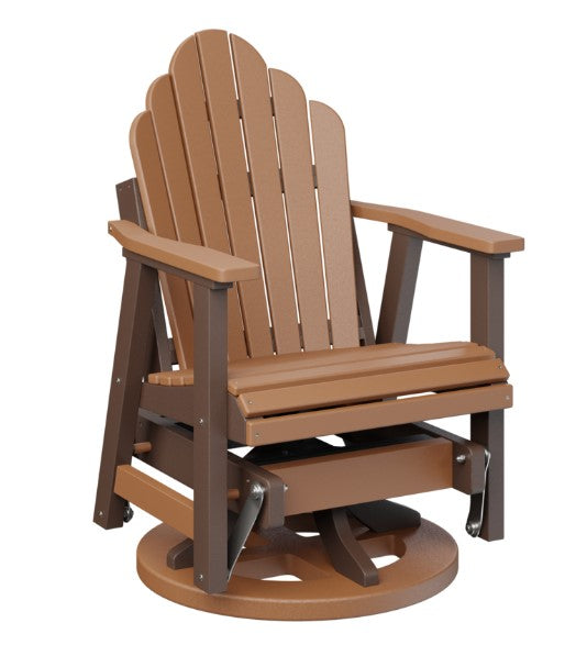 Berlin Gardens Cozi-Back Swivel Glider with Allochrome Brackets