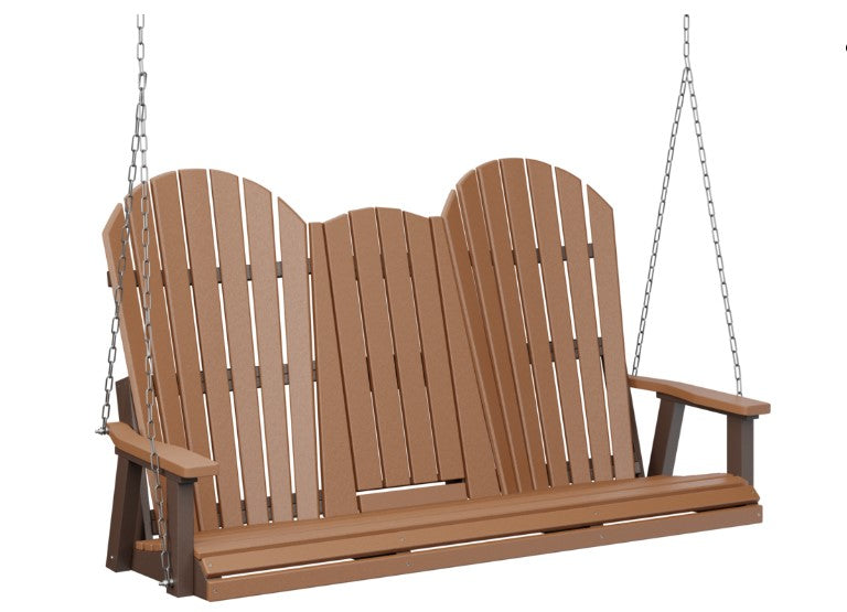 Berlin Gardens Comfo-Back Three Seat Swing w/Console (Zinc Chains)