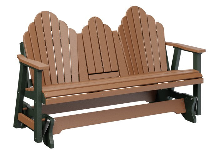 Berlin Gardens Cozi-Back Three Seat Glider w/Console Allochrome Brackets