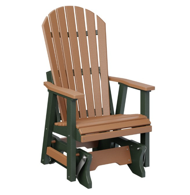 Berlin Gardens Comfo-Back Single Glider with Allochrome Brackets