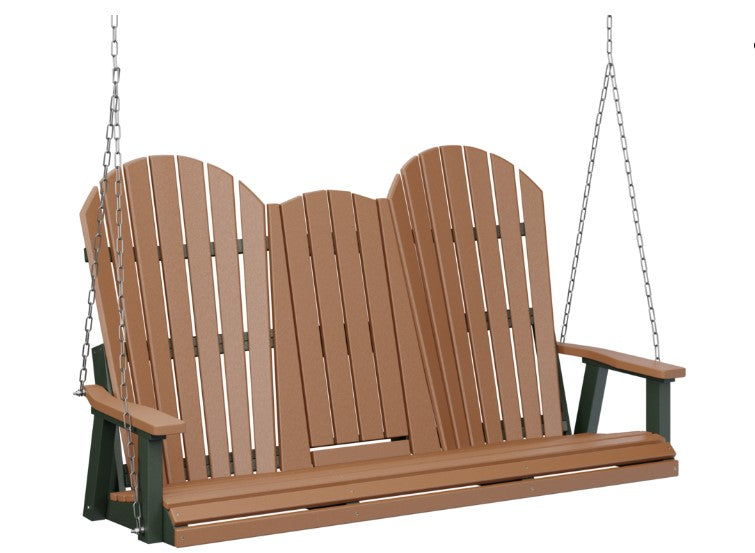 Berlin Gardens Comfo-Back Three Seat Swing w/Console (Zinc Chains)