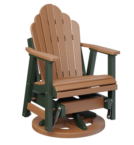 Berlin Gardens Cozi-Back Swivel Glider with Allochrome Brackets