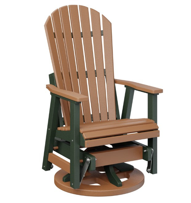 Berlin Gardens Comfo-Back Swivel Glider with Allochrome Brackets