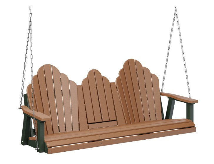 Berlin Gardens Cozi-Back Three Seat Swing w/Console (Stainless Chains)