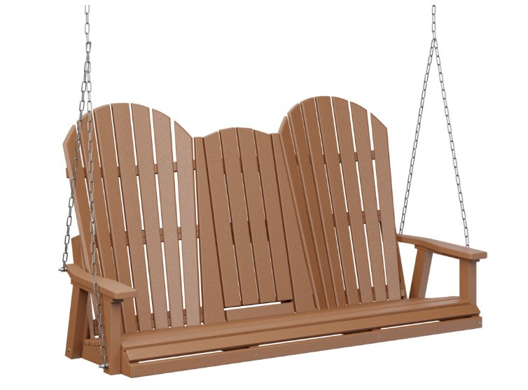 Berlin Gardens Comfo-Back Three Seat Swing w/Console (Zinc Chains)