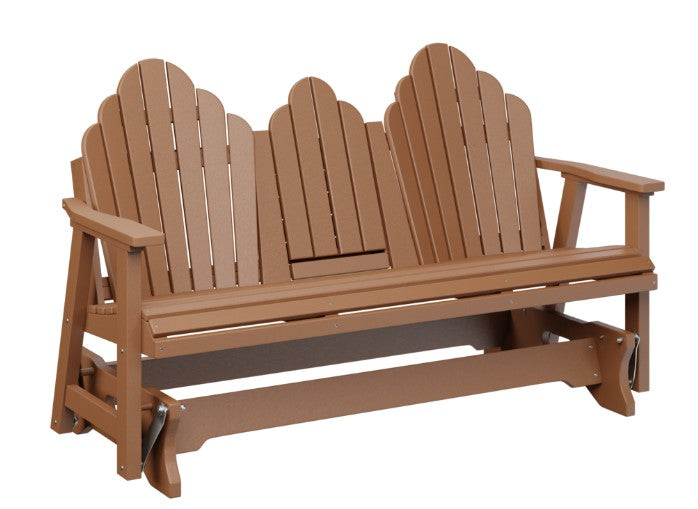 Berlin Gardens Cozi-Back Three Seat Glider w/Console Allochrome Brackets