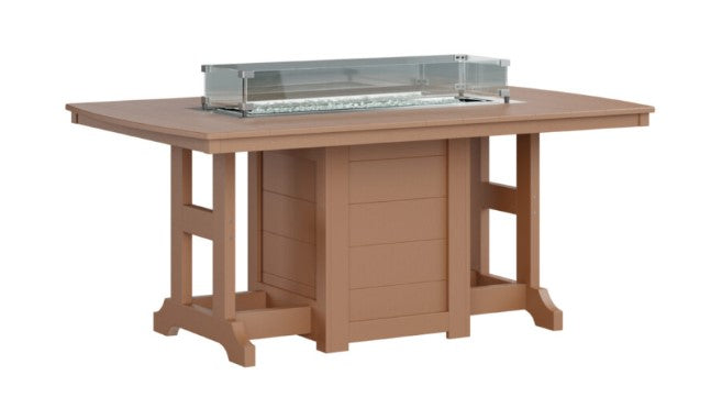 Berlin Gardens Garden Classic Standard Top 44" x 72" Rectangular Fire Bar Table