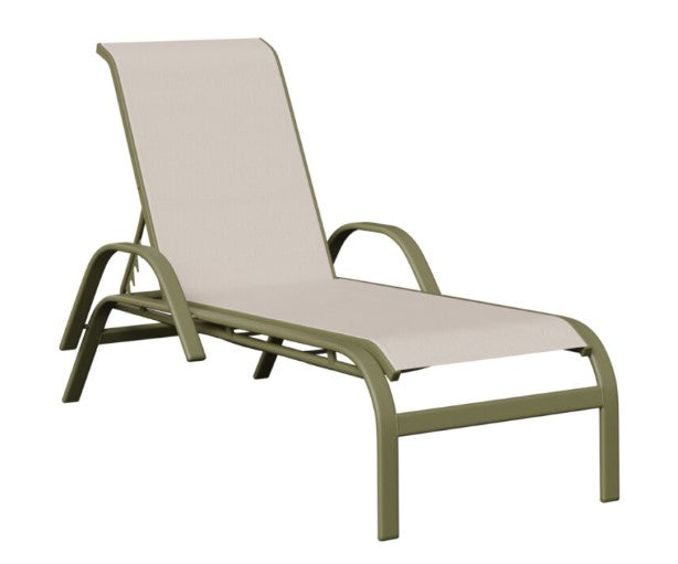 Berlin Gardens Murphy Regular Sling Chaise Lounge with Arms