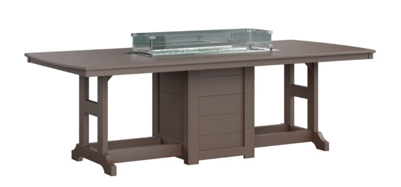 Berlin Gardens Garden Classic Standard Top 44" x 96" Rectangular Fire Dining Table