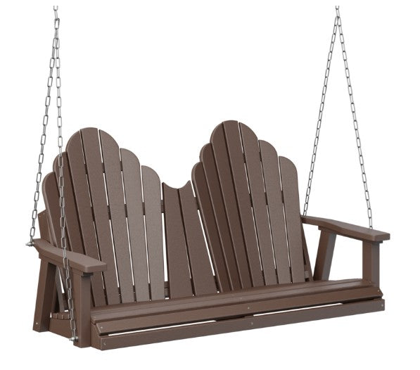 Berlin Gardens Cozi-Back Double Swing (Zinc Chains)