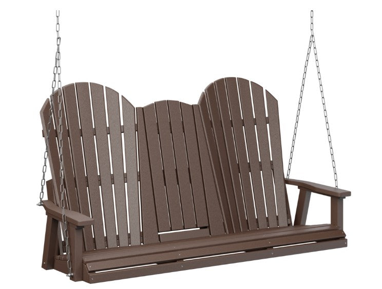 Berlin Gardens Comfo-Back Three Seat Swing w/Console (Zinc Chains)