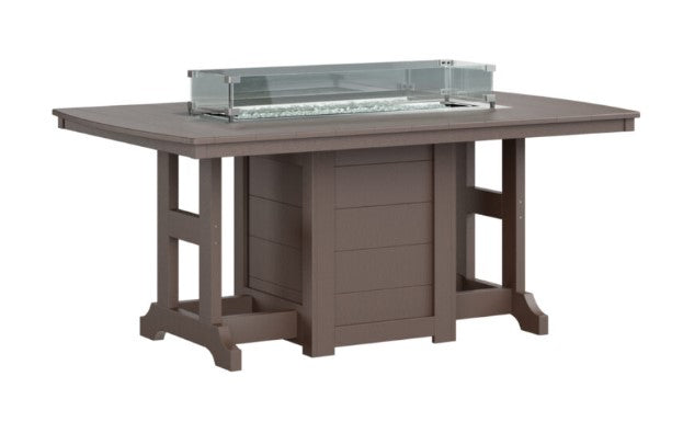 Berlin Gardens Garden Classic Standard Top 44" x 72" Rectangular Fire Bar Table
