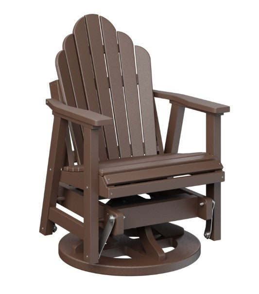 Berlin Gardens Cozi-Back Swivel Glider with Allochrome Brackets