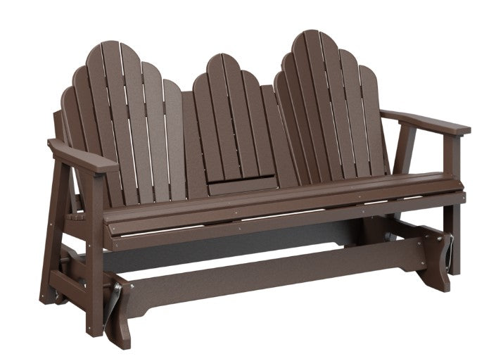 Berlin Gardens Cozi-Back Three Seat Glider w/Console Allochrome Brackets