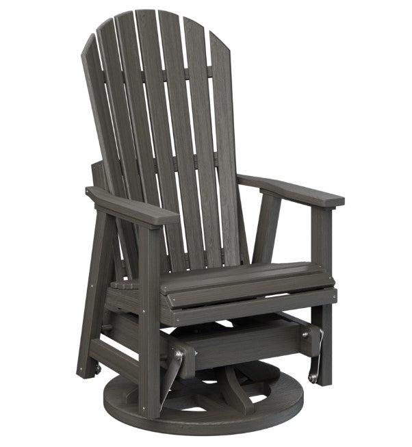 Berlin Gardens Comfo-Back Swivel Glider with Allochrome Brackets