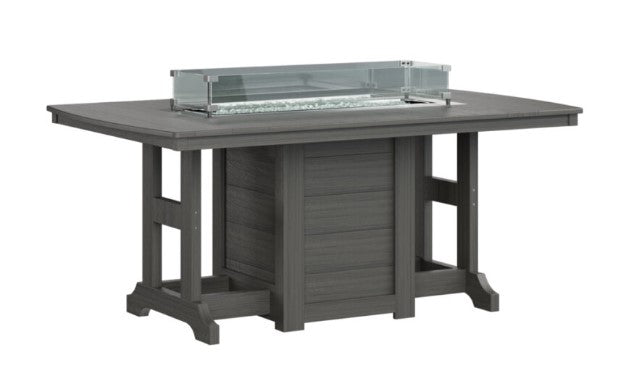 Berlin Gardens Garden Classic Standard Top 44" x 72" Rectangular Fire Bar Table