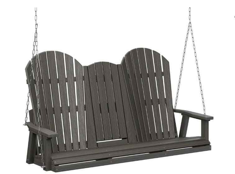 Berlin Gardens Comfo-Back Three Seat Swing w/Console (Zinc Chains)