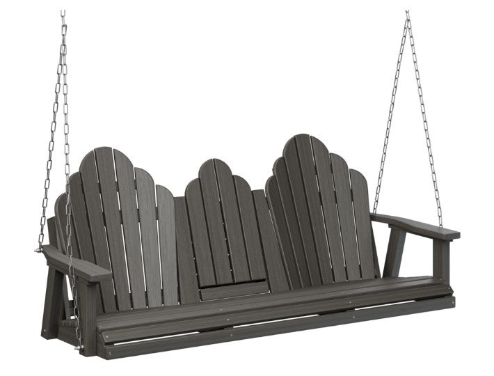 Berlin Gardens Cozi-Back Three Seat Swing w/Console (Stainless Chains)