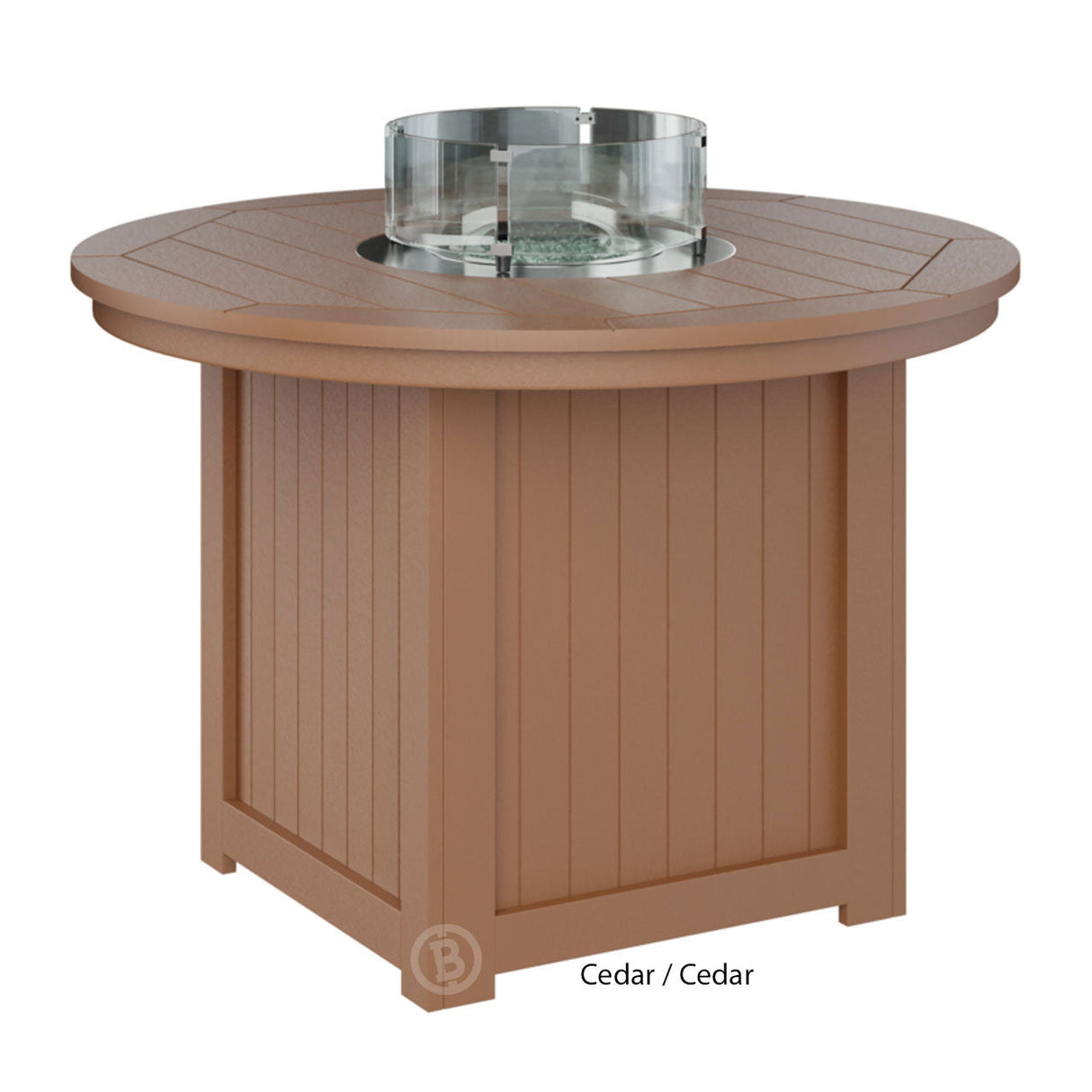 Berlin Gardens Donoma Standard Top 44" Round Fire Table Dining