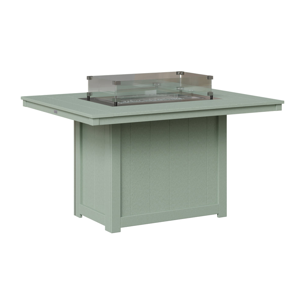 Berlin Gardens Donoma Standard Top 42" x 54" Rectangular Fire Table Dining