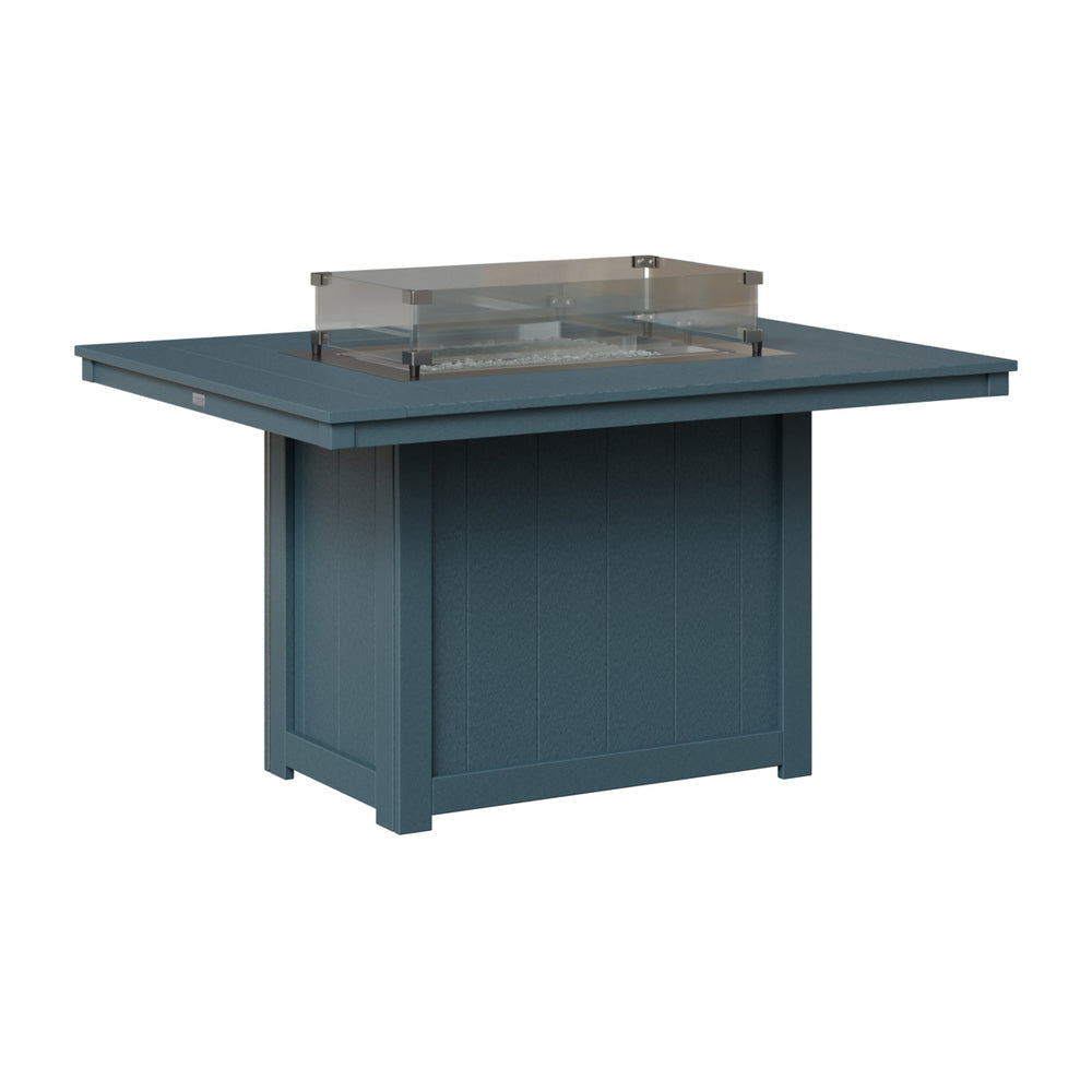 Berlin Gardens Donoma Standard Top 42" x 54" Rectangular Fire Table Dining