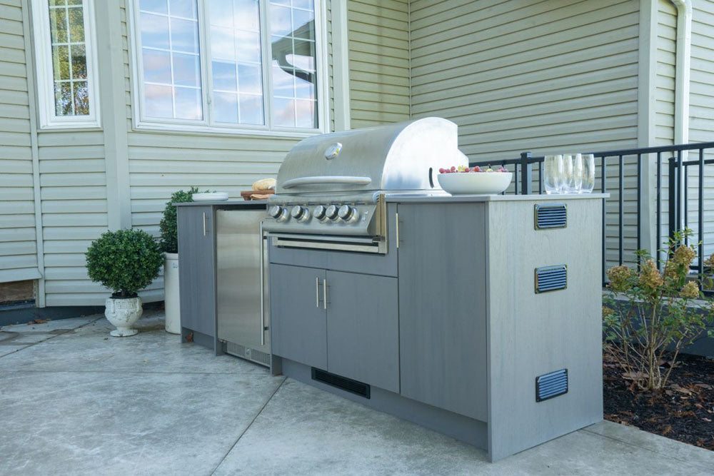 Berlin Gardens Agora 79" Outdoor Kitchen for Blaze Grill
