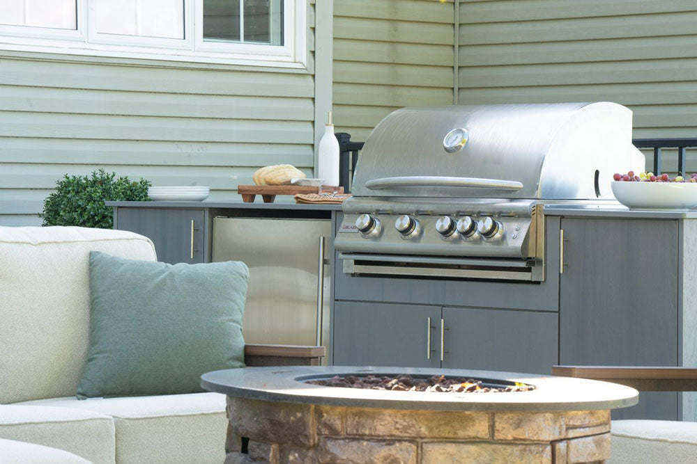 Berlin Gardens Agora 79" Outdoor Kitchen for Blaze Grill