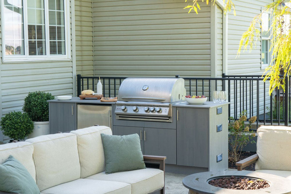 Berlin Gardens Agora 79" Outdoor Kitchen for Blaze Grill