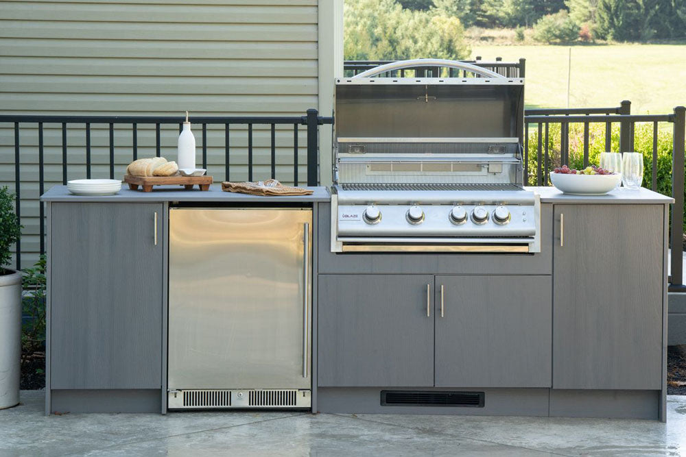 Berlin Gardens Agora 79" Outdoor Kitchen for Blaze Grill