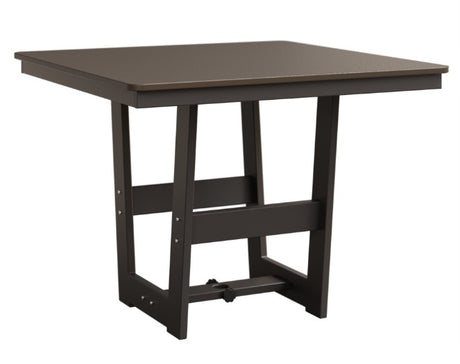 Berlin Gardens Hudson Dining Height 40" x 40" Square Table with Hammered Top