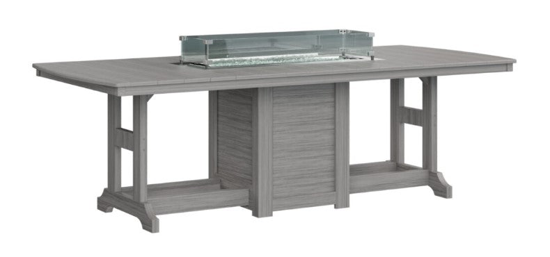 Berlin Gardens Garden Classic Standard Top 44" x 96" Rectangular Fire Bar Table