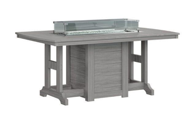 Berlin Gardens Garden Classic Standard Top 44" x 72" Rectangular Fire Bar Table
