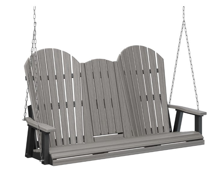 Berlin Gardens Comfo-Back Three Seat Swing w/Console (Zinc Chains)