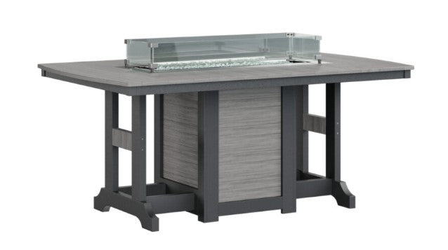 Berlin Gardens Garden Classic Standard Top 44" x 72" Rectangular Fire Dining Table