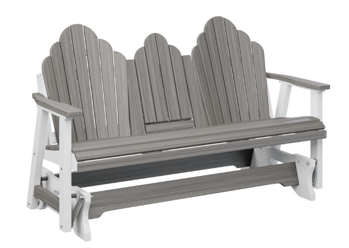 Berlin Gardens Cozi-Back Three Seat Glider w/Console Allochrome Brackets