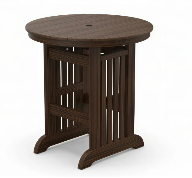 Beaver Dam Farmhouse 44" Round Mission Bar Table