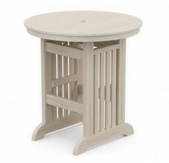 Beaver Dam Farmhouse 44" Round Mission Bar Table